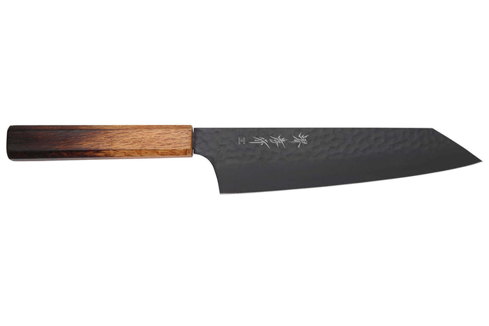 Couteau kiritsuke 19cm japonais Sakai Takayuki Kurokage VG10 manche en chêne brûlé