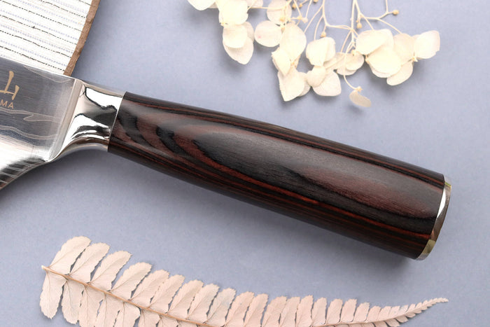 Couteau kiritsuke 19cm Kutoyama Black Pakka