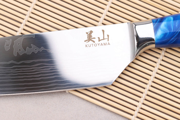 Couteau kiritsuke 20cm Kutoyama Blue Wave