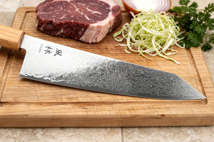Couteau kiritsuke gyuto 24cm japonais Yuzo Ryuho Damas SG2