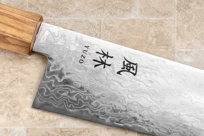 Couteau kiritsuke gyuto 24cm japonais Yuzo Ryuho Damas SG2
