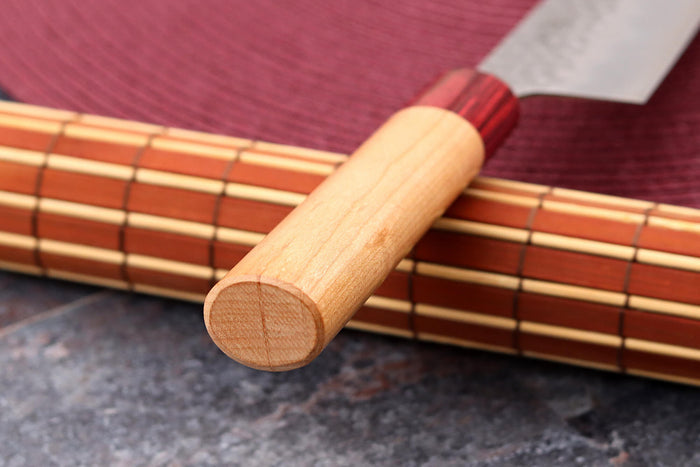 Couteau kiritsuke japonais artisanal Tsunehisa Aogami Super martelé 21cm
