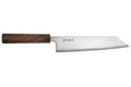 Couteau kiritsuke japonais artisanal Wusaki Unagi AUS10 damas 21cm manche chêne
