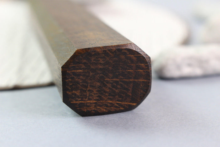 Couteau kiritsuke japonais artisanal Wusaki Unagi AUS10 damas 21cm manche chêne