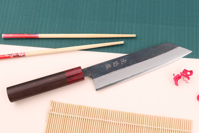 Couteau kiritsuke japonais artisanal Wusaki Yuzo BS2 18cm