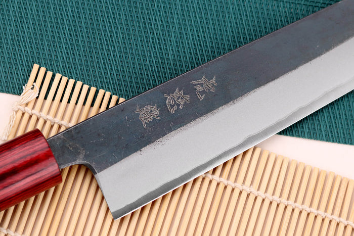 Couteau kiritsuke japonais artisanal Wusaki Yuzo BS2 18cm