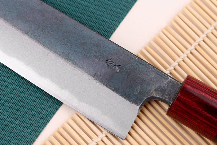 Couteau kiritsuke japonais artisanal Wusaki Yuzo BS2 18cm