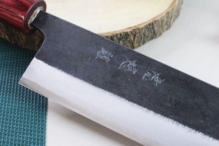 Couteau kiritsuke japonais artisanal Wusaki Yuzo BS2 24cm