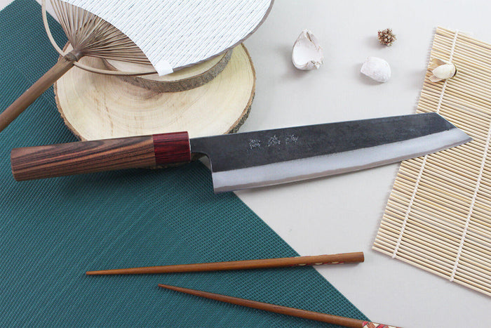 Couteau kiritsuke japonais artisanal Wusaki Yuzo BS2 24cm