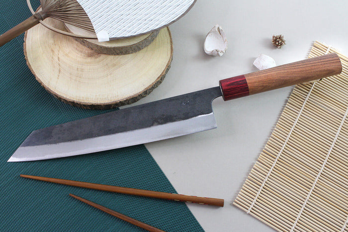 Couteau kiritsuke japonais artisanal Wusaki Yuzo BS2 24cm