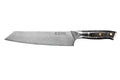 Couteau kiritsuke Wusaki Sakin Damas 10Cr 20cm manche en fibre de carbone et feuille d'or