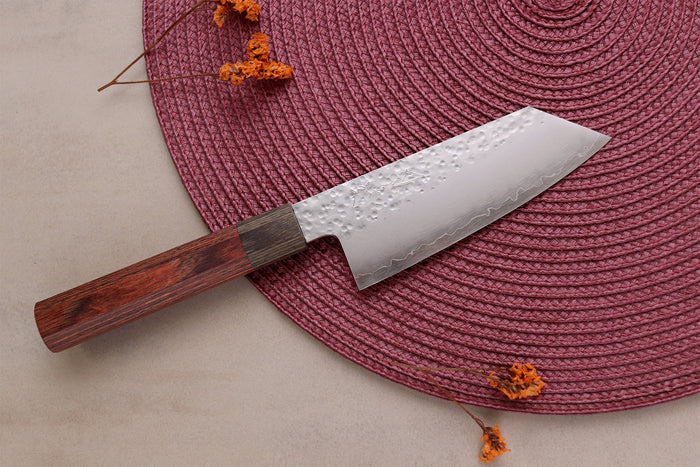 Couteau ko-bunka 13cm japonais artisanal Hado Shiosai VG10 manche bois de pakka
