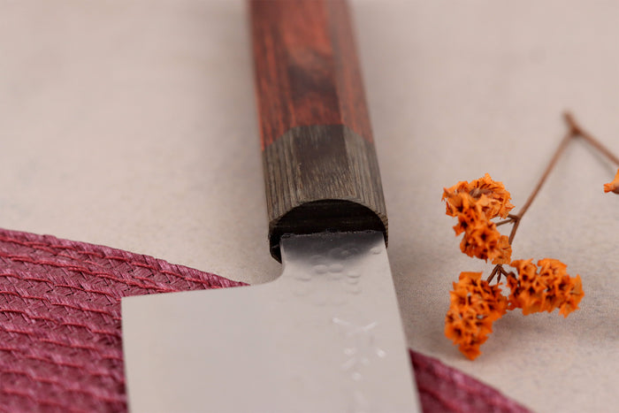 Couteau ko-bunka 13cm japonais artisanal Hado Shiosai VG10 manche bois de pakka
