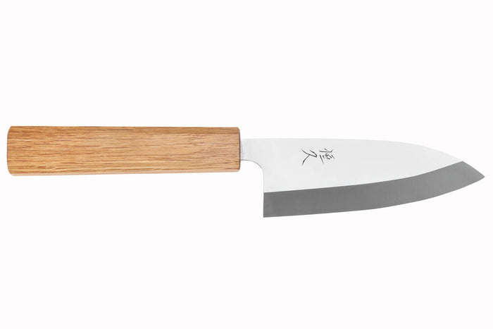 Couteau ko-deba 12cm artisanal japonais Tsunehisa AUS8 manche en chêne
