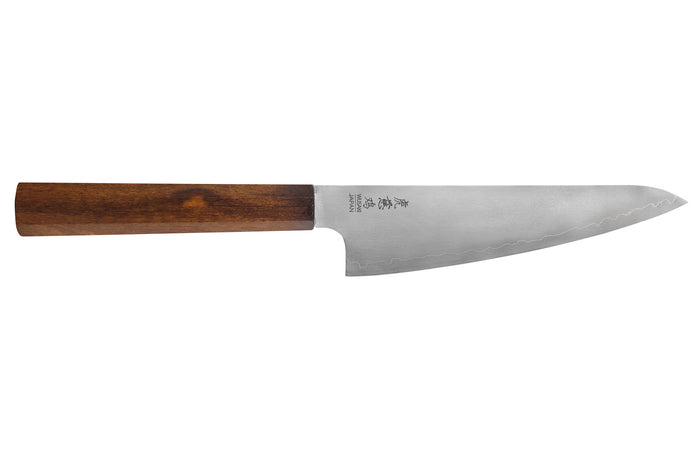 Couteau ko santoku 15cm japonais artisanal Wusaki Hikari SLD manche bubinga