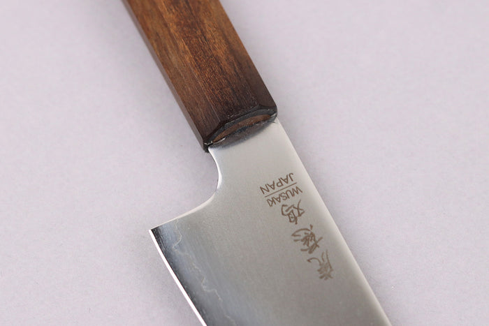 Couteau ko santoku 15cm japonais artisanal Wusaki Hikari SLD manche bubinga