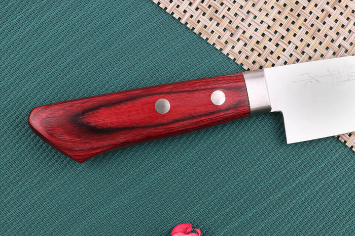 Couteau ko santoku japonais artisanal Masutani 13cm martelé