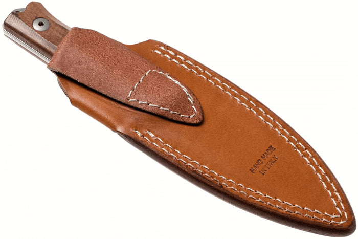 Couteau LionSteel B40.ST lame 10,3cm manche en bois de santal + étui en cuir