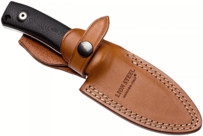 Couteau LionSteel M4.G10 lame 9,5cm manche en G10 + étui en cuir