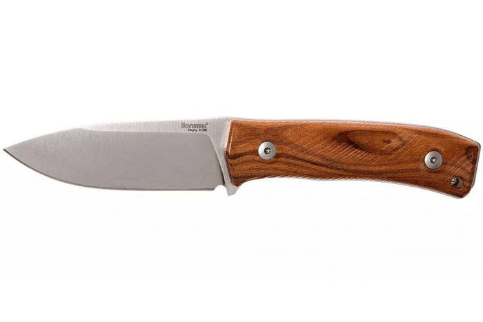 Couteau LionSteel M4.ST lame 9,5cm manche en bois de santal + étui en cuir