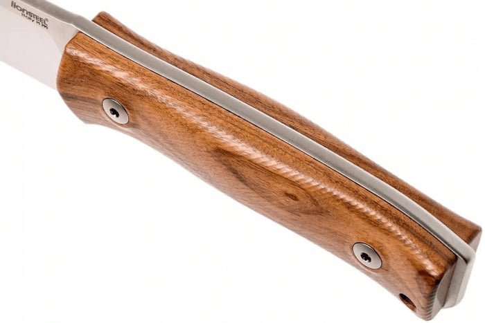 Couteau LionSteel M4.ST lame 9,5cm manche en bois de santal + étui en cuir