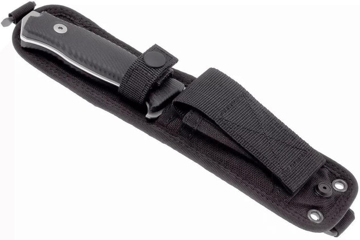Couteau LionSteel M5.G10 lame 11,5cm manche en G10 noir + étui