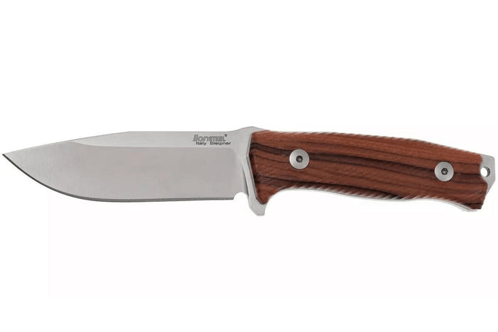 Couteau LionSteel M5.ST lame 11,5cm manche en bois de santal + étui en cuir