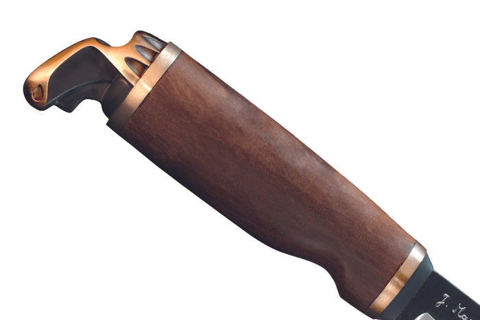 Couteau Marttiini Antler 546012 lame carbone 11cm manche bouleau + étui/coffret cadeau