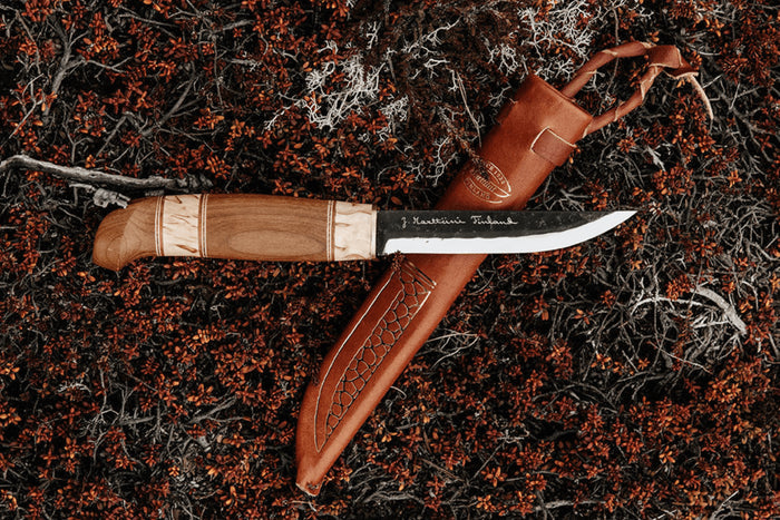 Couteau Marttiini Kierinki 126010 lame 11cm manche bouleau + étui