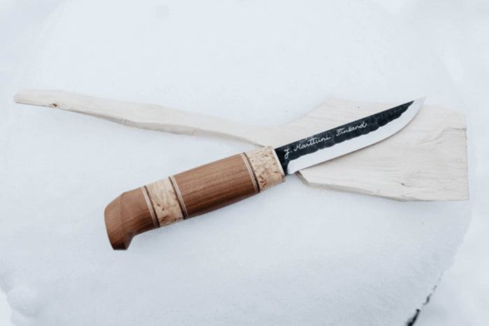 Couteau Marttiini Kierinki 126010 lame 11cm manche bouleau + étui