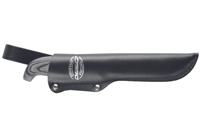 Couteau Marttiini Martef 167013 lame 11cm manche pakkawood gris + étui