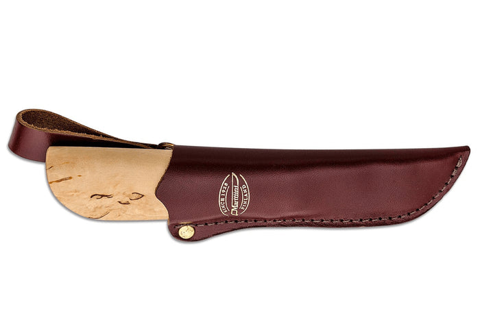 Couteau Marttiini New Handy 511017 lame 7,5cm manche bouleau madré + étui