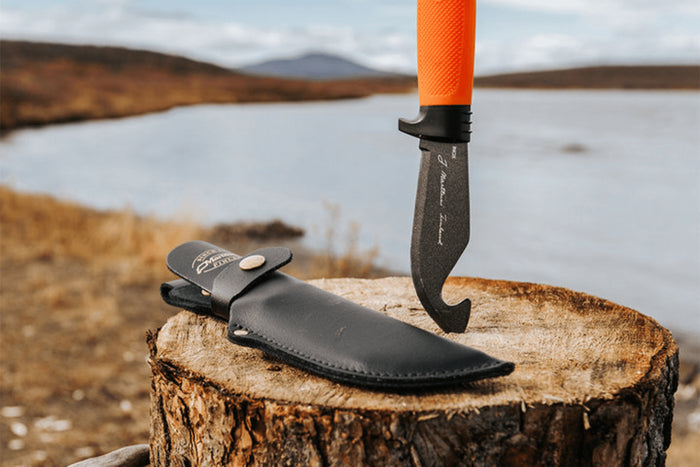 Couteau Marttiini Orange Martef 378024 lame 11cm manche caoutchouc + étui