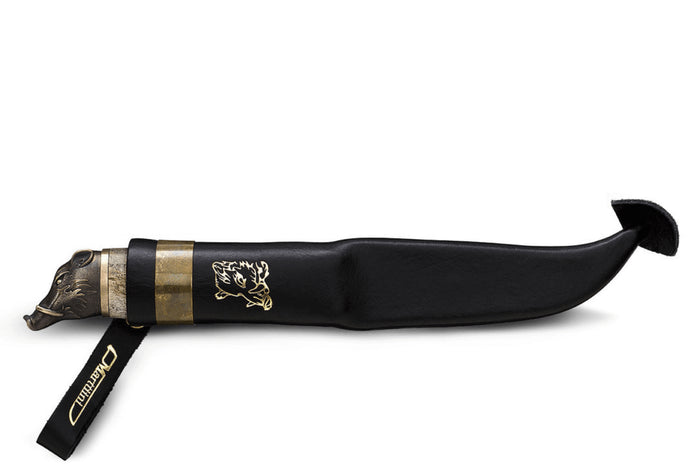 Couteau Marttiini Wild Boar 546013 lame carbone 11cm manche bouleau + étui/coffret cadeau