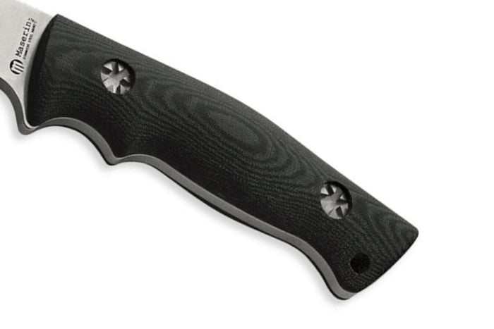 Couteau Maserin 986.MC lame 10cm manche en G10 noir + étui