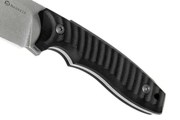 Couteau Maserin Leo 919.N lame 11,4cm manche en écailles de G10 + étui en kydex