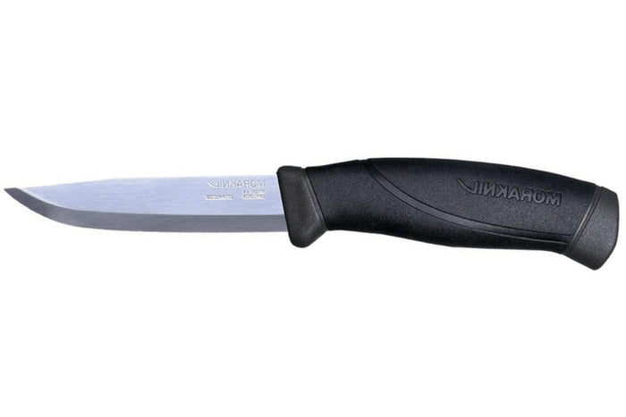 Couteau Mora Companion Heavy Duty 13158 lame inox 10,4cm manche caoutchouc noir + étui