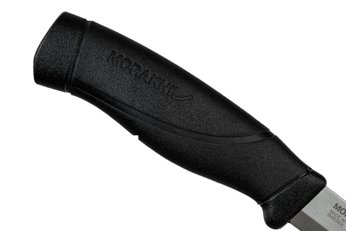 Couteau Mora Companion Heavy Duty 13158 lame inox 10,4cm manche caoutchouc noir + étui