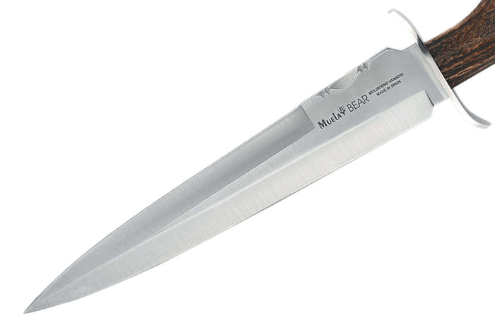 Couteau Muela Bear 9254 lame en inox 24cm manche bois de cerf + étui en cuir
