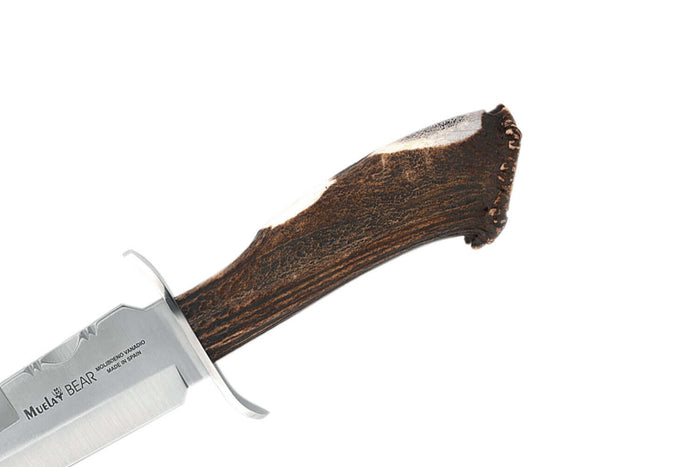 Couteau Muela Bear 9254 lame en inox 24cm manche bois de cerf + étui en cuir