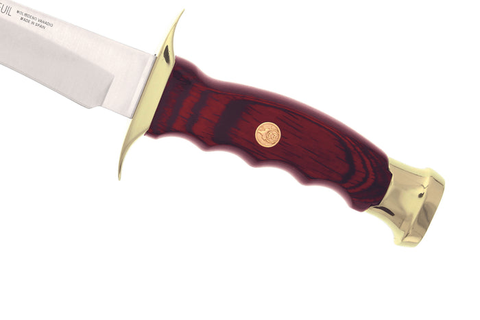 Couteau Muela Chevreuil 9313 lame en inox 22cm manche en Stamina + étui en cuir