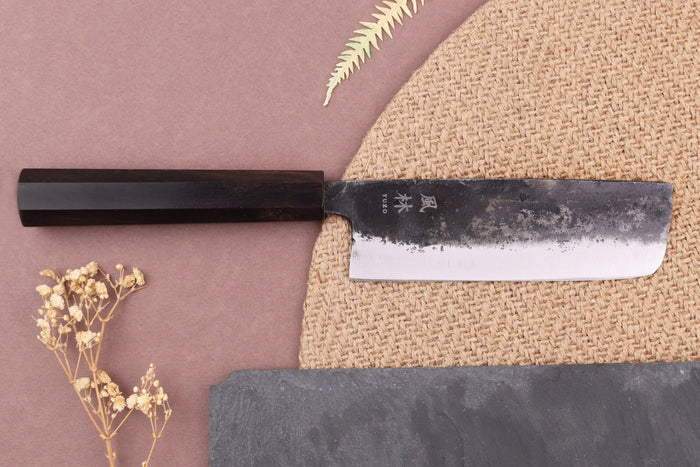 Couteau nakiri 12cm japonais artisanal Yuzo Shinju BS2