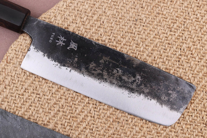 Couteau nakiri 12cm japonais artisanal Yuzo Shinju BS2