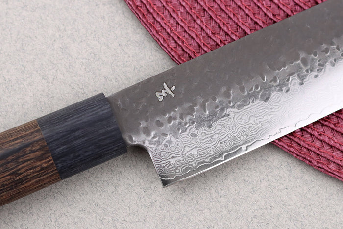 Couteau nakiri 13cm japonais Shizu Hamono Gen VG10 damas