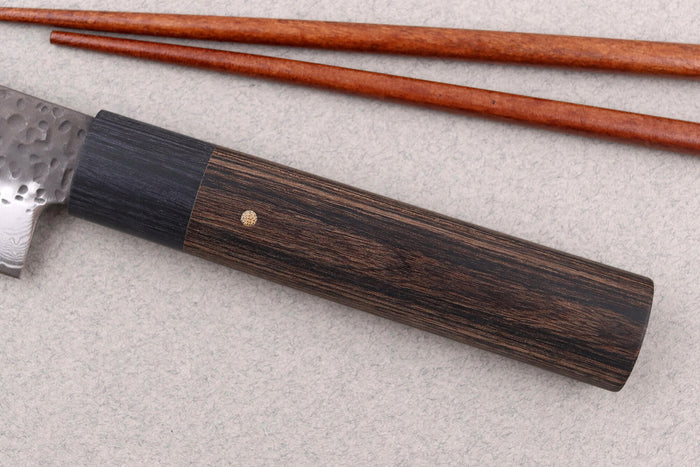 Couteau nakiri 13cm japonais Shizu Hamono Gen VG10 damas