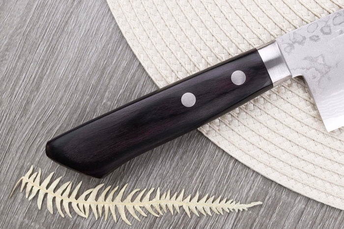 Couteau nakiri 16,5cm japonais artisanal Masutani VG10 Damas