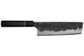 Couteau nakiri 16,5cm japonais artisanal Naoki Mazaki WS2 Black Nashiji