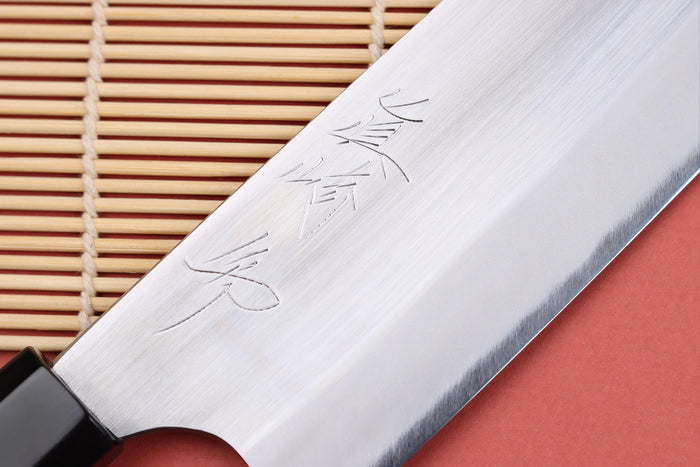 Couteau nakiri 16,5cm japonais artisanal Naoki Mazaki WS2 poli