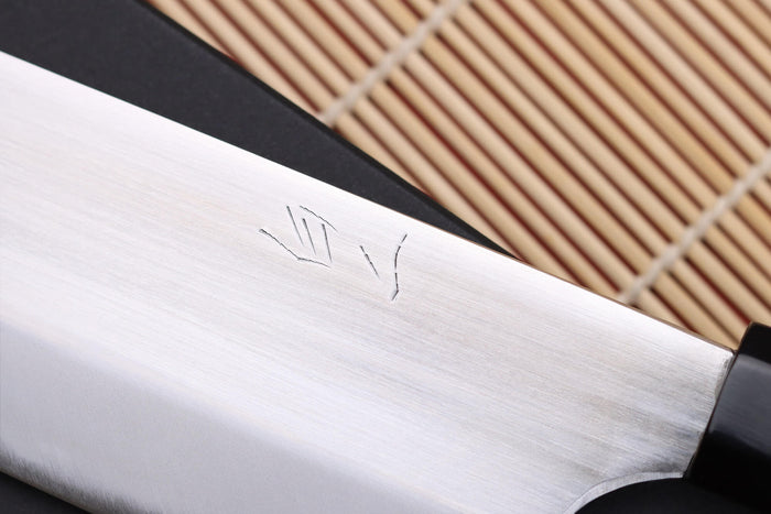 Couteau nakiri 16,5cm japonais artisanal Naoki Mazaki WS2 poli