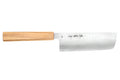 Couteau nakiri 16,5cm japonais artisanal Sakai Kikumori TS10 en chêne